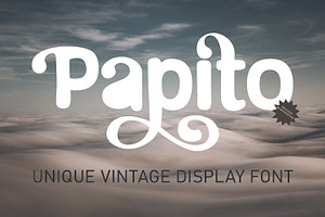 Papito Retro Serif Display Font