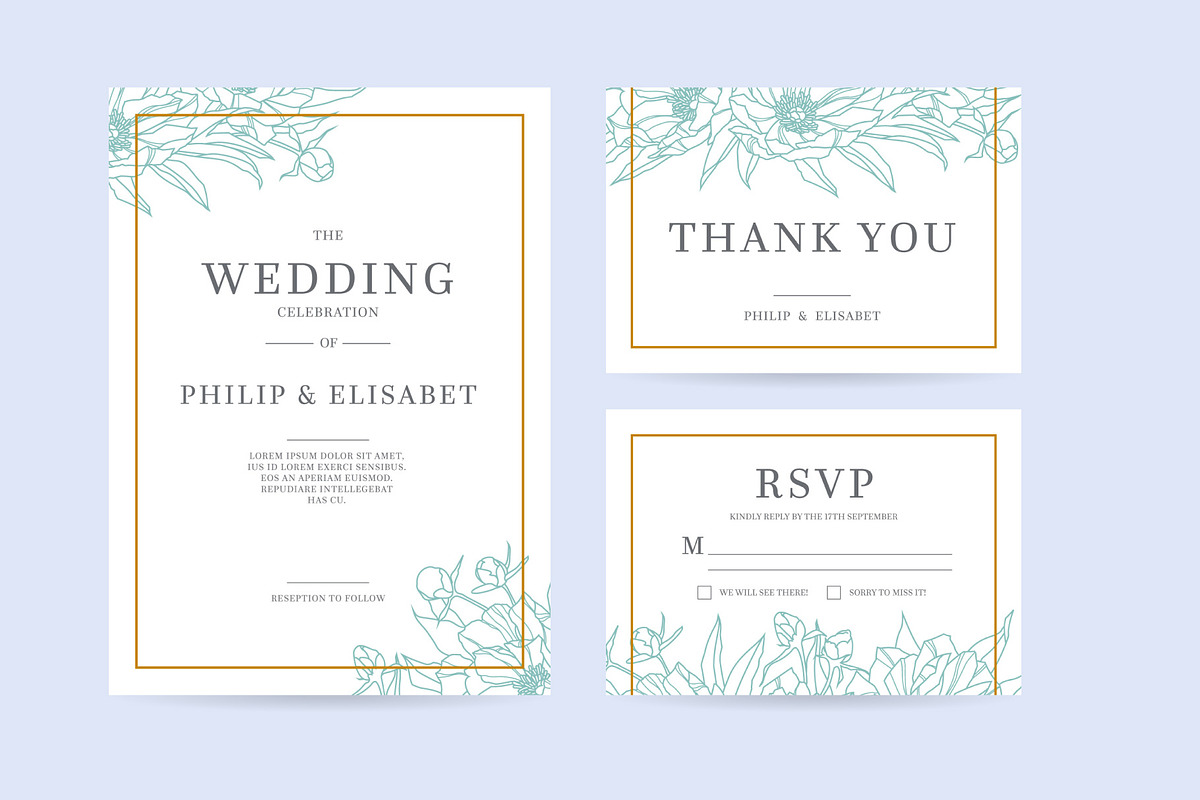 Wedding Invitation Set, an Invitation Template by Greeek (Photo 1 of 4)