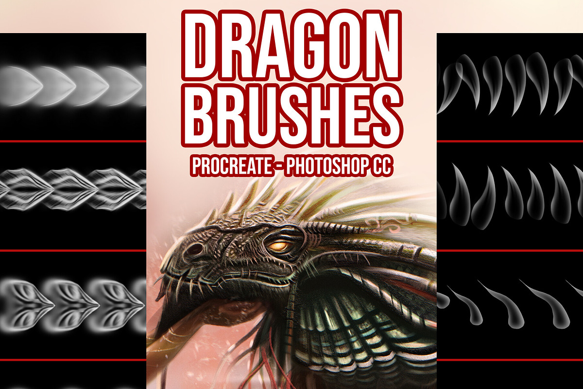 Dragon Brush Pack, a Brush Add-On by vurdembrushes (Photo 1 of 2)
