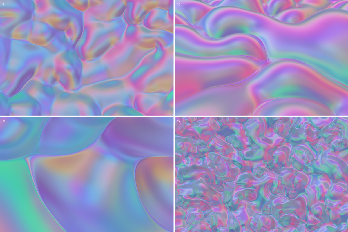 Iridescent Abstract Backgrounds, a Background Graphic by BIBIART (Photo 10 of 12)