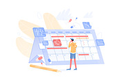 Choosing date of appointment concept, a Healthcare Illustration by Good Studio (Thumbnail 2 of 3)