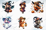 Whimsical Halloween Fall Girl Clipar, an Illustration by designcity5 (Thumbnail 3 of 5)