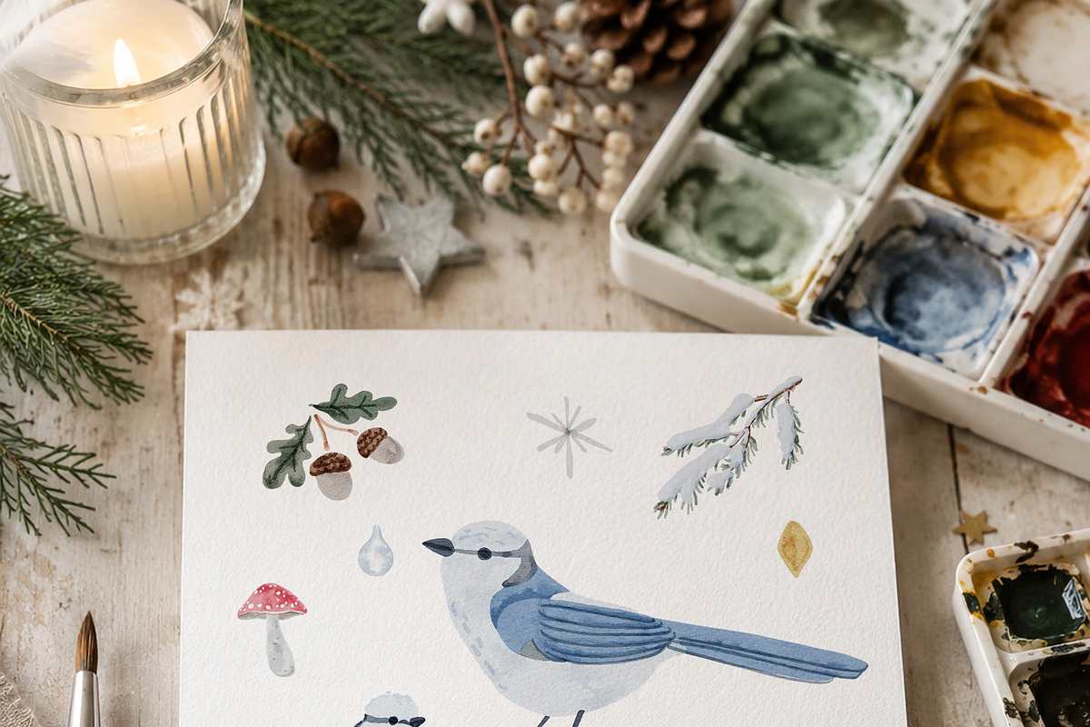 Secret Winter Garden Collection, a Decorative Illustration by Karma (Photo 13 of 21)