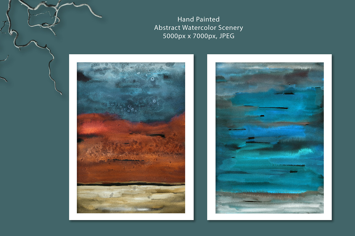 Dark Dreams- watercolor art, a Background Graphic by Marmoris.Arts (Photo 17 of 28)