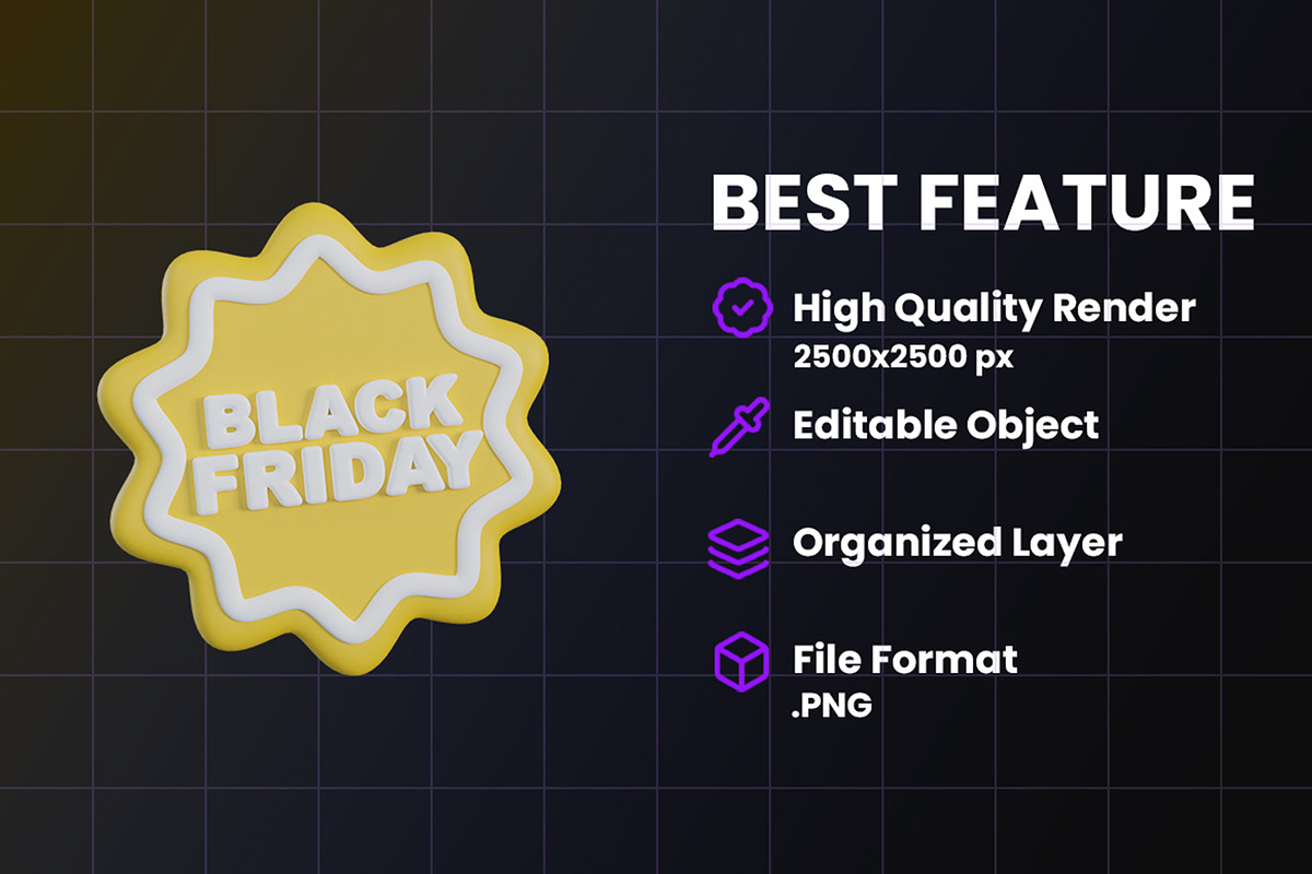 Black Friday 3D Icon Pack, an Object Graphic by Artnivora.Std (Photo 2 of 4)