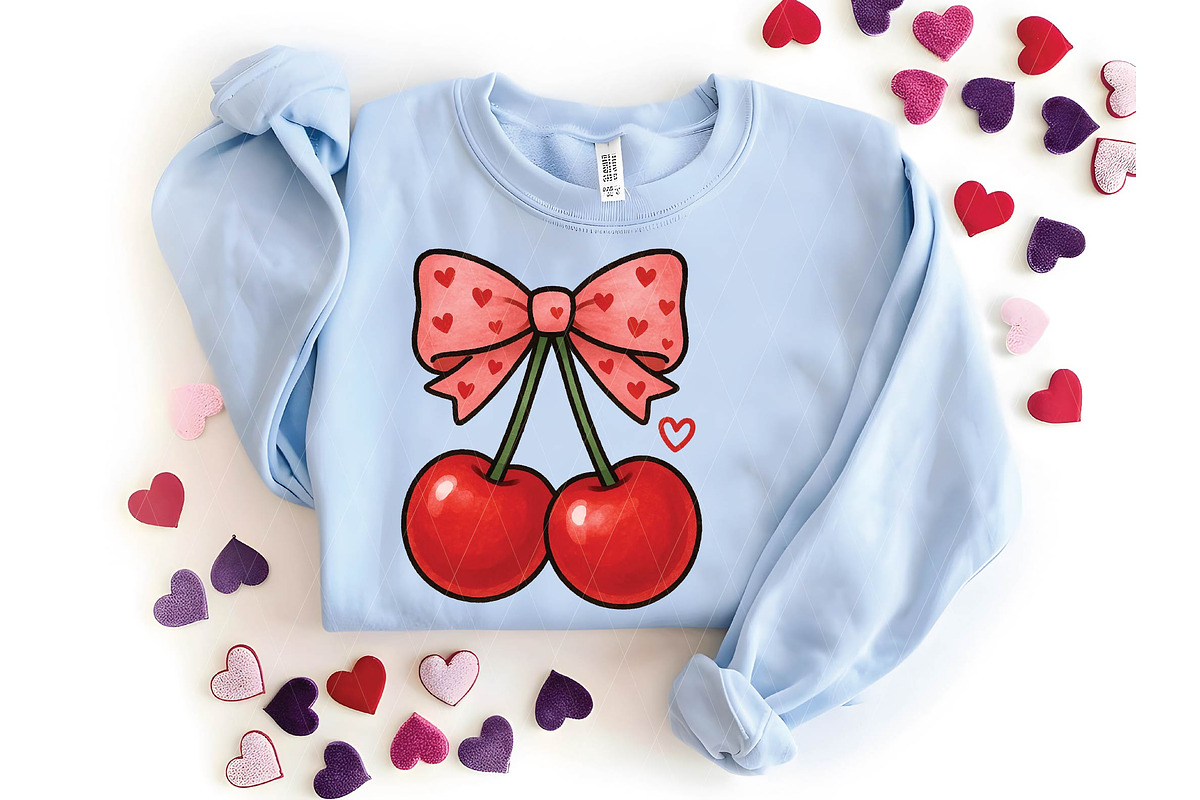 Valentine Cherry Bow Png, an Illustration by DreamPrint404 (Photo 2 of 8)