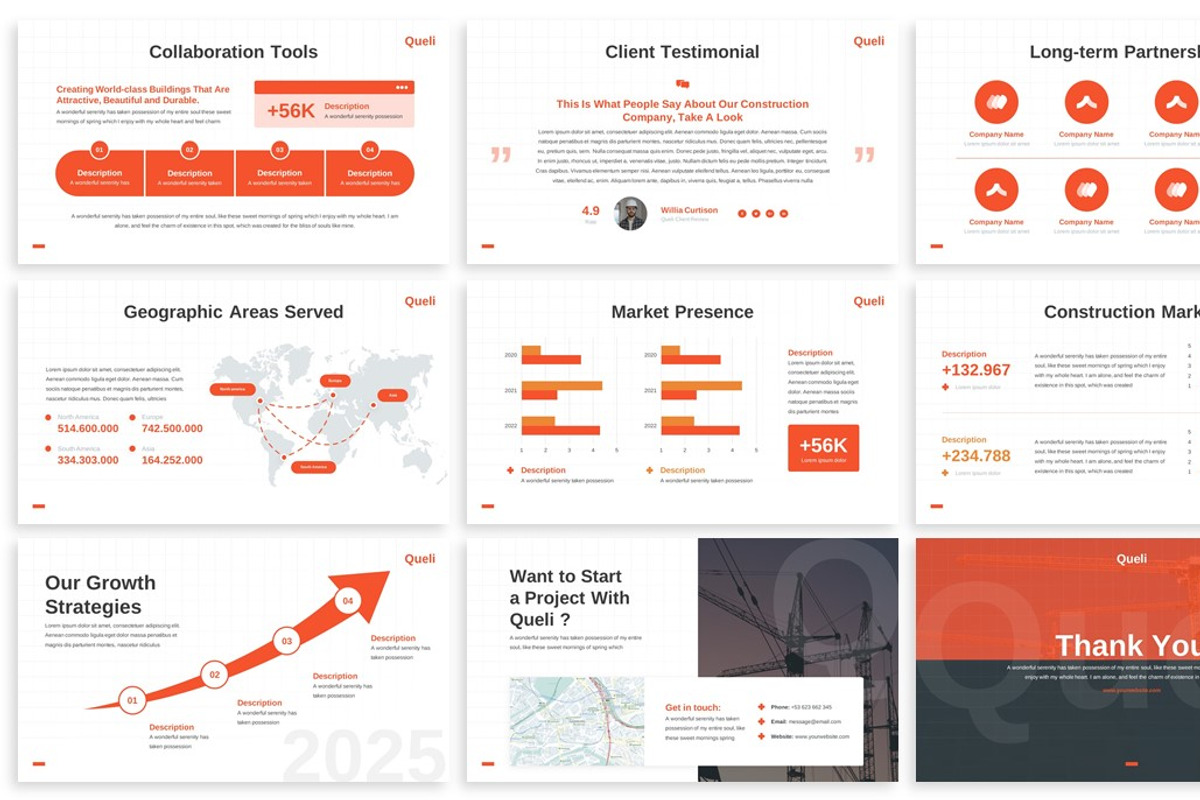 Queli - Construction Keynote Templat, a Design Template by SlideFactory (Photo 4 of 4)
