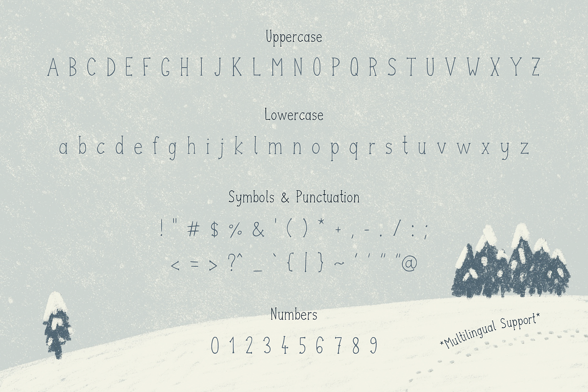 Snowflake Season, a Handwritten Font by Jelena Sardi (Photo 2 of 7)