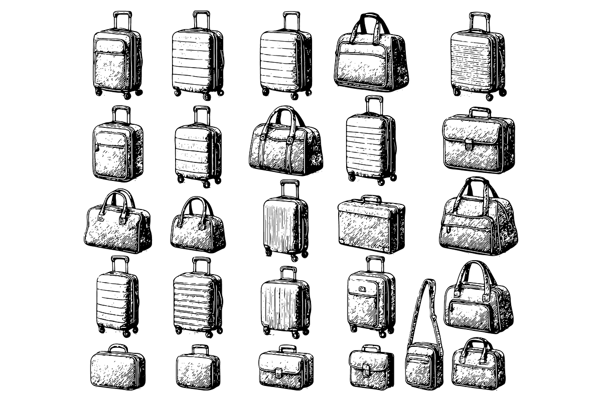 Vintage Luggage Collection, an Object Graphic by RT Studio (Photo 2 of 4)