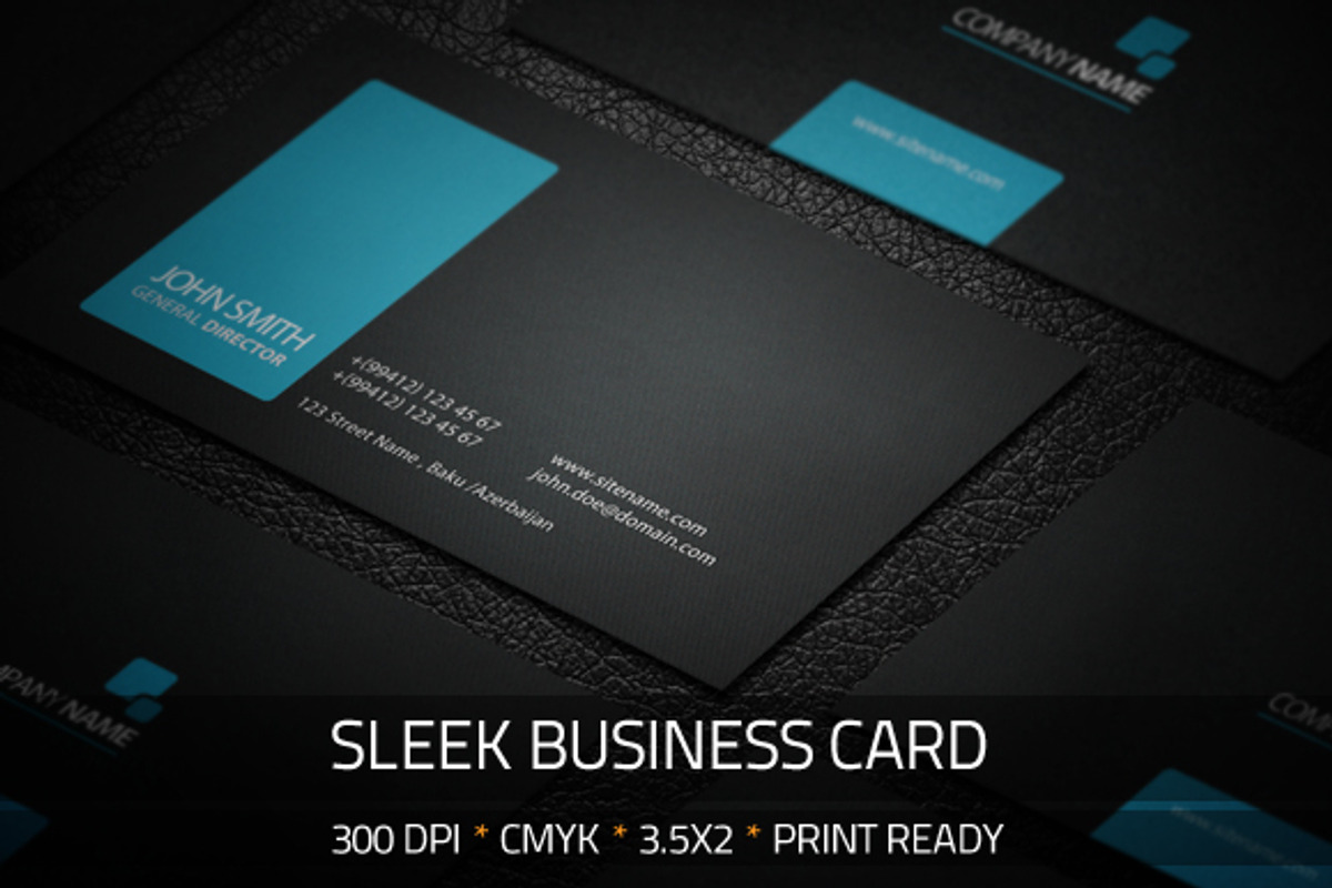 Sleek Business Card, a Business Card Template by Propex