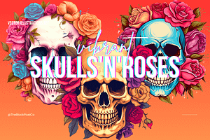 Skulls'n'Roses Vector Illustrations