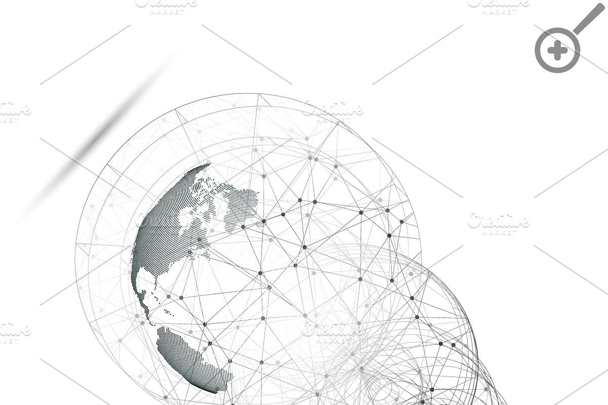3D dotted world globes on white, a Decorative Illustration by VectorShop (Photo 8 of 9)