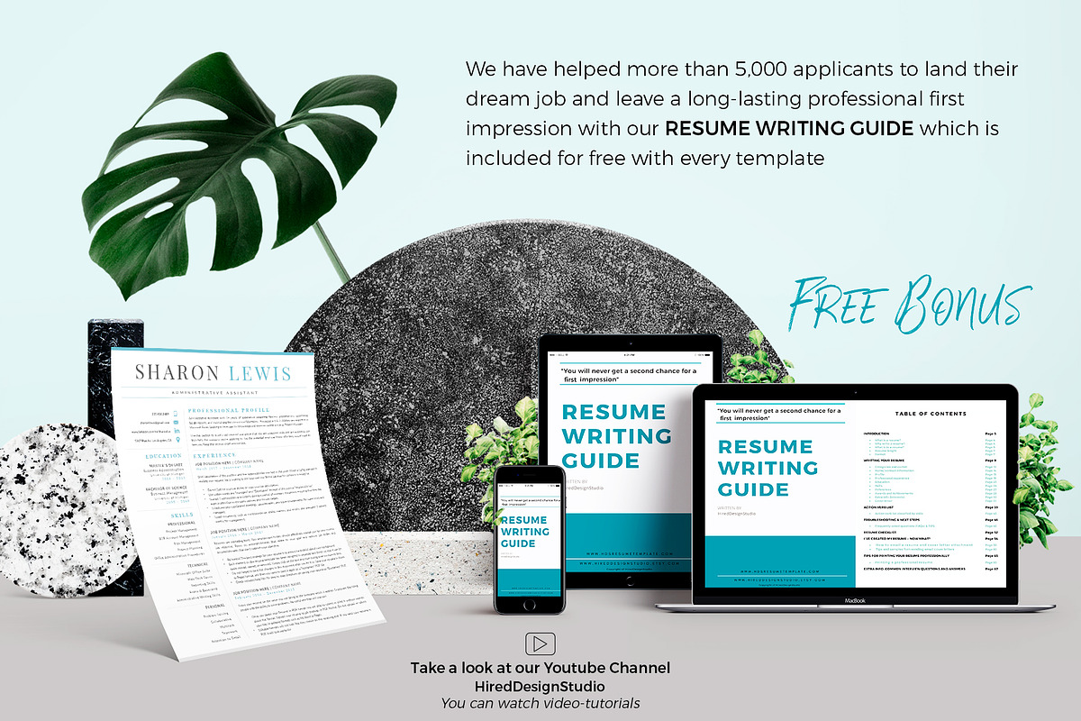 Professional Resume Format Example, a Resume Template by HIRED Design Studio (Photo 13 of 18)