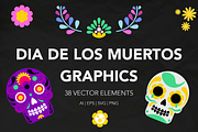 Dia De Los Muertos Vector Elements, an Object Graphic by WildGallant Graphics (Thumbnail 1 of 3)