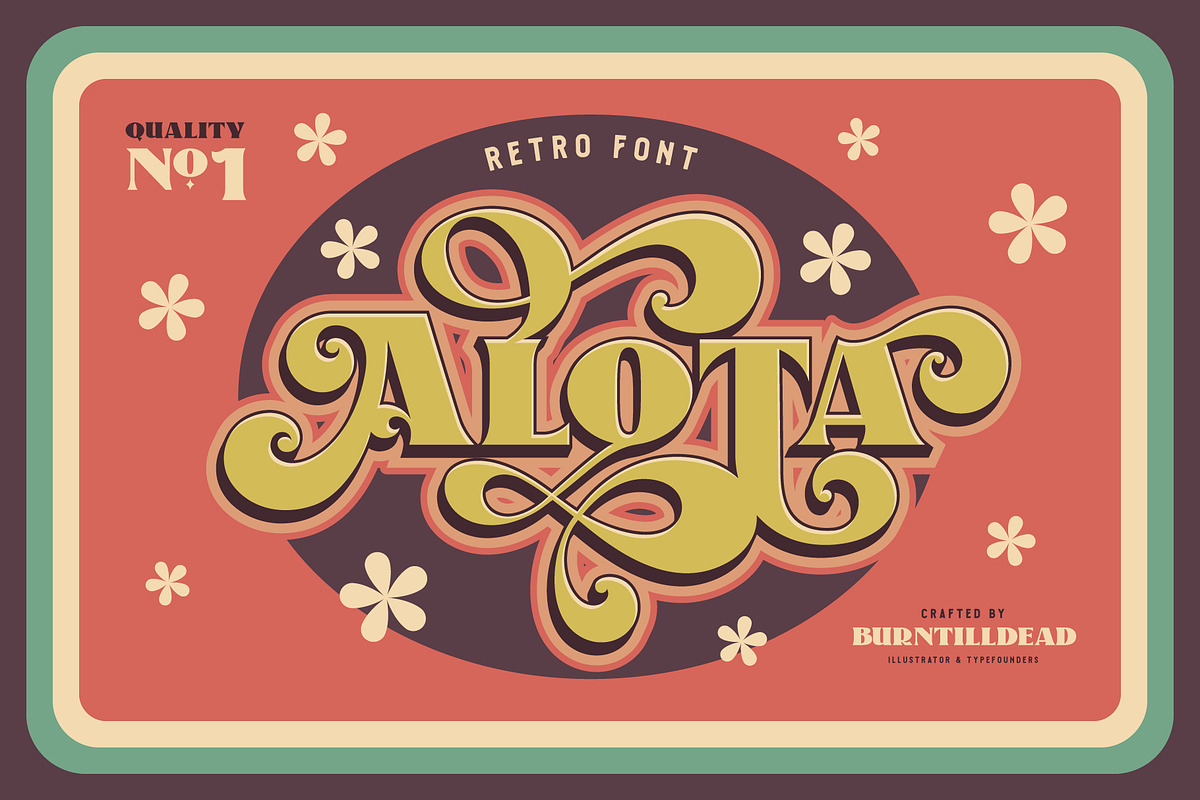 Alota, a Serif Font by Burntilldead (Photo 1 of 10)