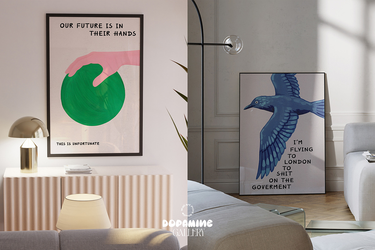 Dopamine Gallery – 100 Poster Bundle, a Graphic by Wall Art Print Studio (Photo 47 of 55)