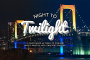 Night to Twilight Photoshop Actions, an Action Add-On by SparkleStock (Thumbnail 1 of 5)