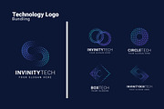 Abstract Tech Digital Logo Bundle, a Branding & Logo Template by Dyn Studio (Thumbnail 1 of 6)