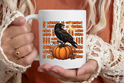 Preppy Halloween Raven Pumpkin, a Seasonal Illustration by designcity5 (Thumbnail 4 of 4)