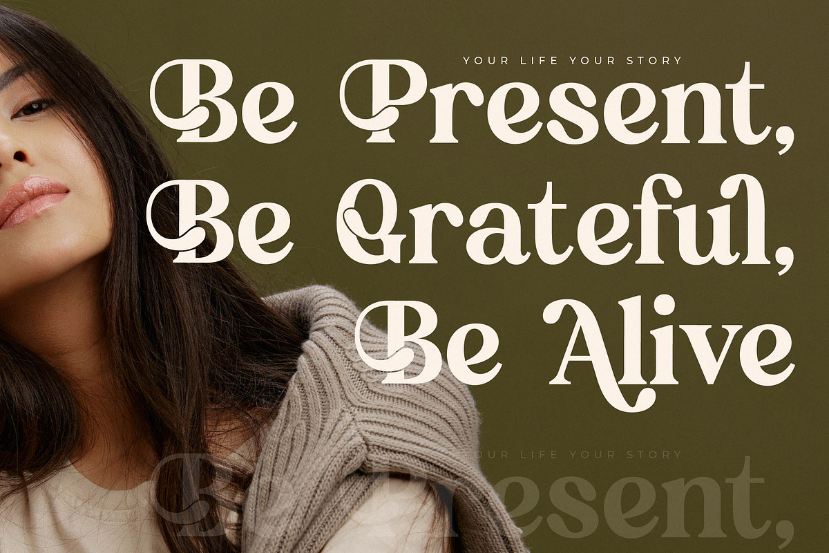 Qeldorat Modern Serif Font, a Serif Font by Letterena Studios (Photo 2 of 15)