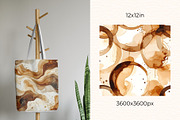 Coffee & Cream Seamless Patterns, a Pattern Graphic by Anna Design Studio (Thumbnail 5 of 6)