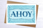 Sailor Bob Watercolour Display Font, a Font by Alexandra Snowdon (Thumbnail 4 of 5)