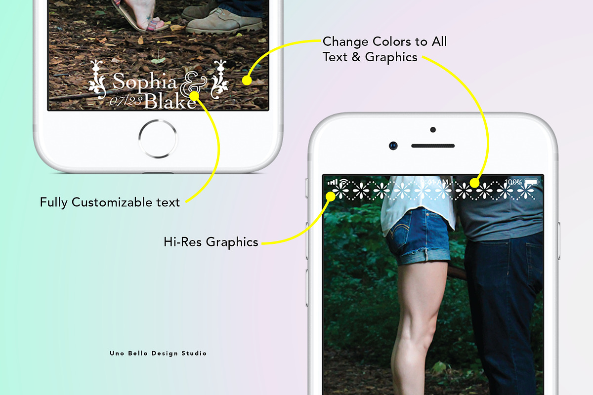 Lola Wedding Geofilter, a Social Media Template by Uno Bello Design Studio (Photo 2 of 3)