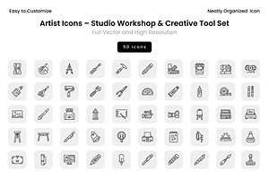Artist Icons – Studio Workshop & Cre, an Icon by Wencory