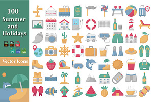 Summer And Holidays Icon Pack, an Icon by Vector Portal