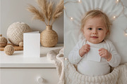 Card Mockups Baby Nursery Shower, a Product Mockup by Alisles (Thumbnail 5 of 12)