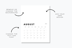 2024 Calendar Template Psd Canva