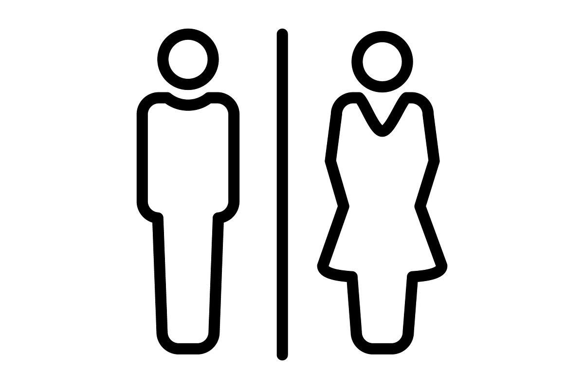 Toilet icon, an Outline Icon by Sumberpangan