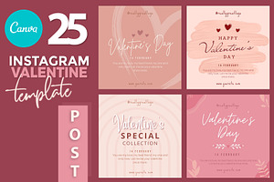 Canva instagram Valentine Template