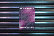 Sticker Mockup on Metal Shutter, a Product Mockup by Design Squad (Thumbnail 5 of 5)