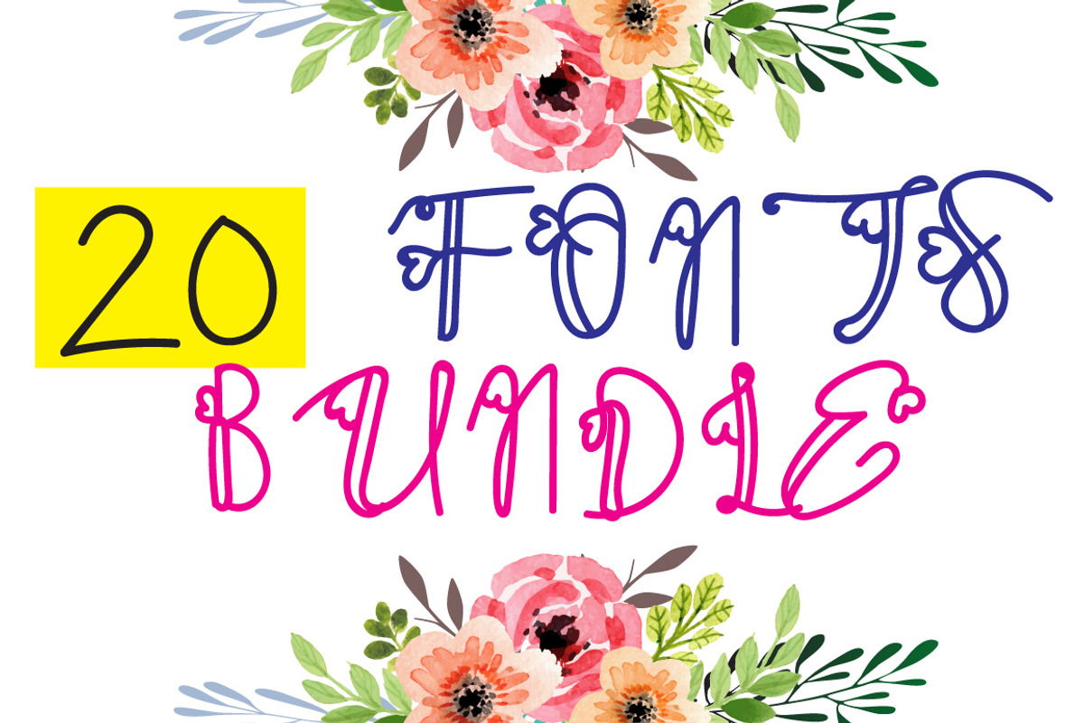 Autumn Fonts Bundle - 20 deco fonts