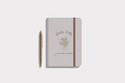Minimal Notebook Mockup, a Print Template by zuhraabdullah (Thumbnail 4 of 7)