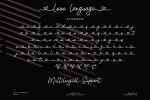 Love Language - Handwritten Font