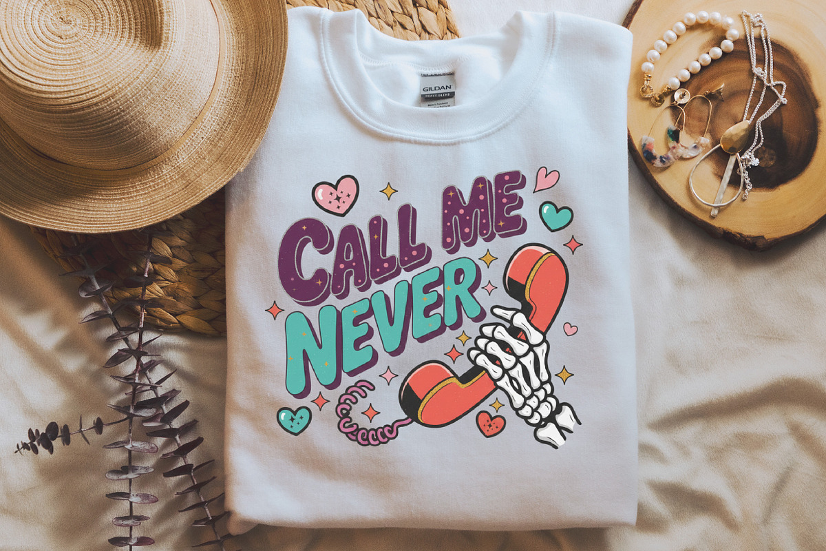 Funny Valentine Png, Call Me Never P, an Illustration by Designking (Photo 5 of 6)