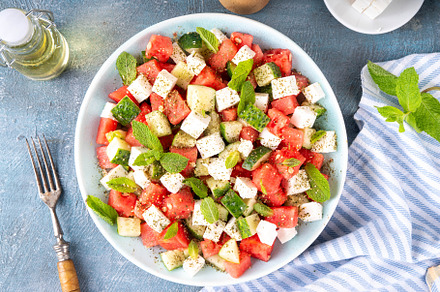 Viral summer Watermelon Cucumber Salad
