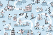 Winter, a Pattern Graphic by GooseFrol (Thumbnail 5 of 8)