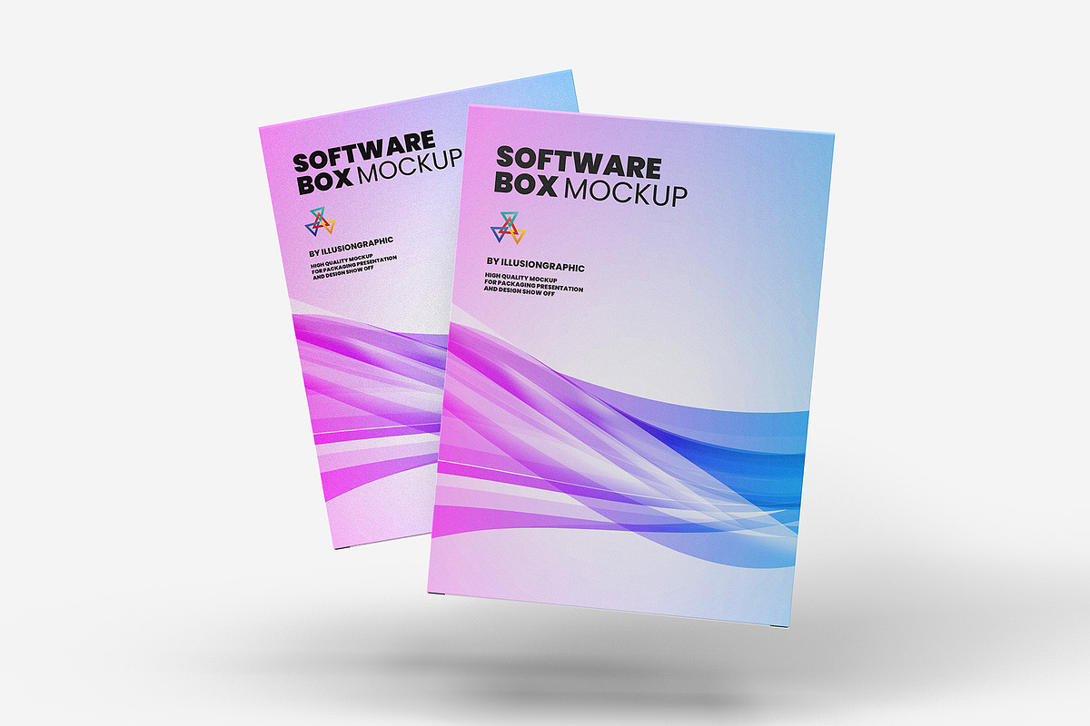 Software Box Mockup - 13 Views, a Packaging Mockup by Illusiongraphic (Photo 12 of 27)