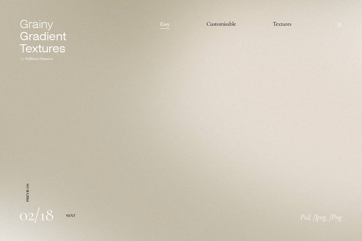Grainy Gradient Textures, a Texture Graphic by William Hansen (Photo 2 of 10)