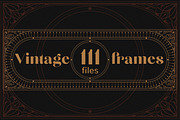 Vector vintage frames, a Background Graphic by Nadia Murash (Thumbnail 1 of 6)