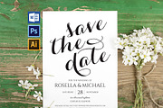 Save The Date SHR336, an Invitation Template by Shafura_Wedding (Thumbnail 1 of 5)