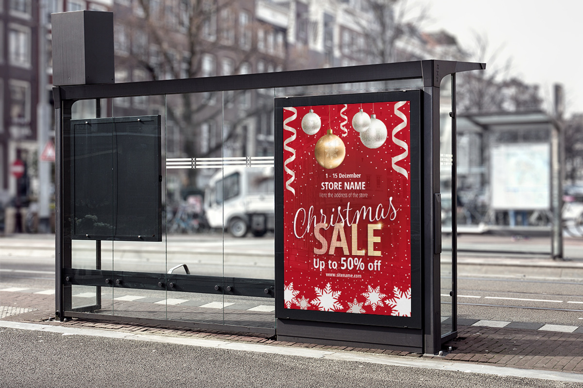 Christmas Sale Poster Template, a Flyer Template by ARg Design (Photo 2 of 4)