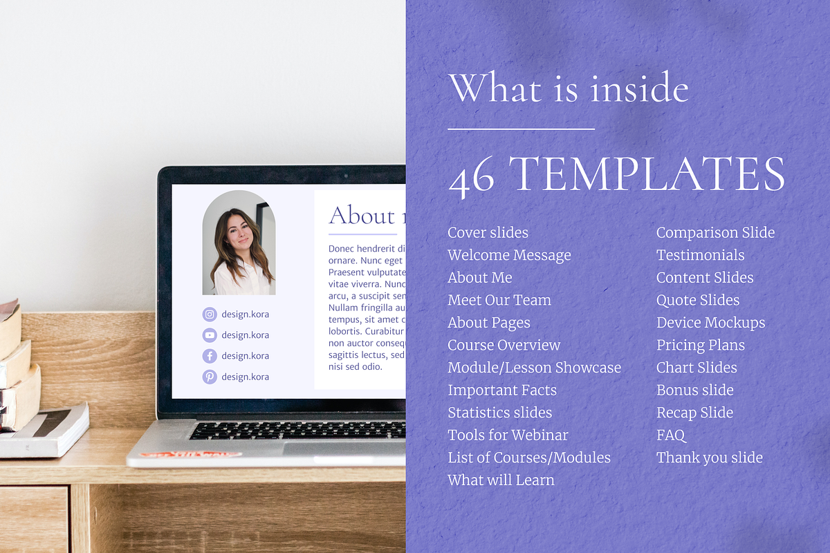 Webinar canva slides, a Presentation Template by DesignKora (Photo 4 of 10)