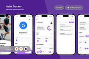 MoTrack - Habit Tracking App, an App Template by trabaskriya (Thumbnail 1 of 5)