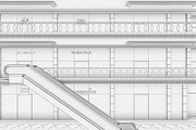 Shopping Mall interior, an Architecture 3D Model by 3DNUTS (Thumbnail 10 of 15)