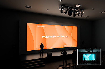 Projector Screens Mockup
