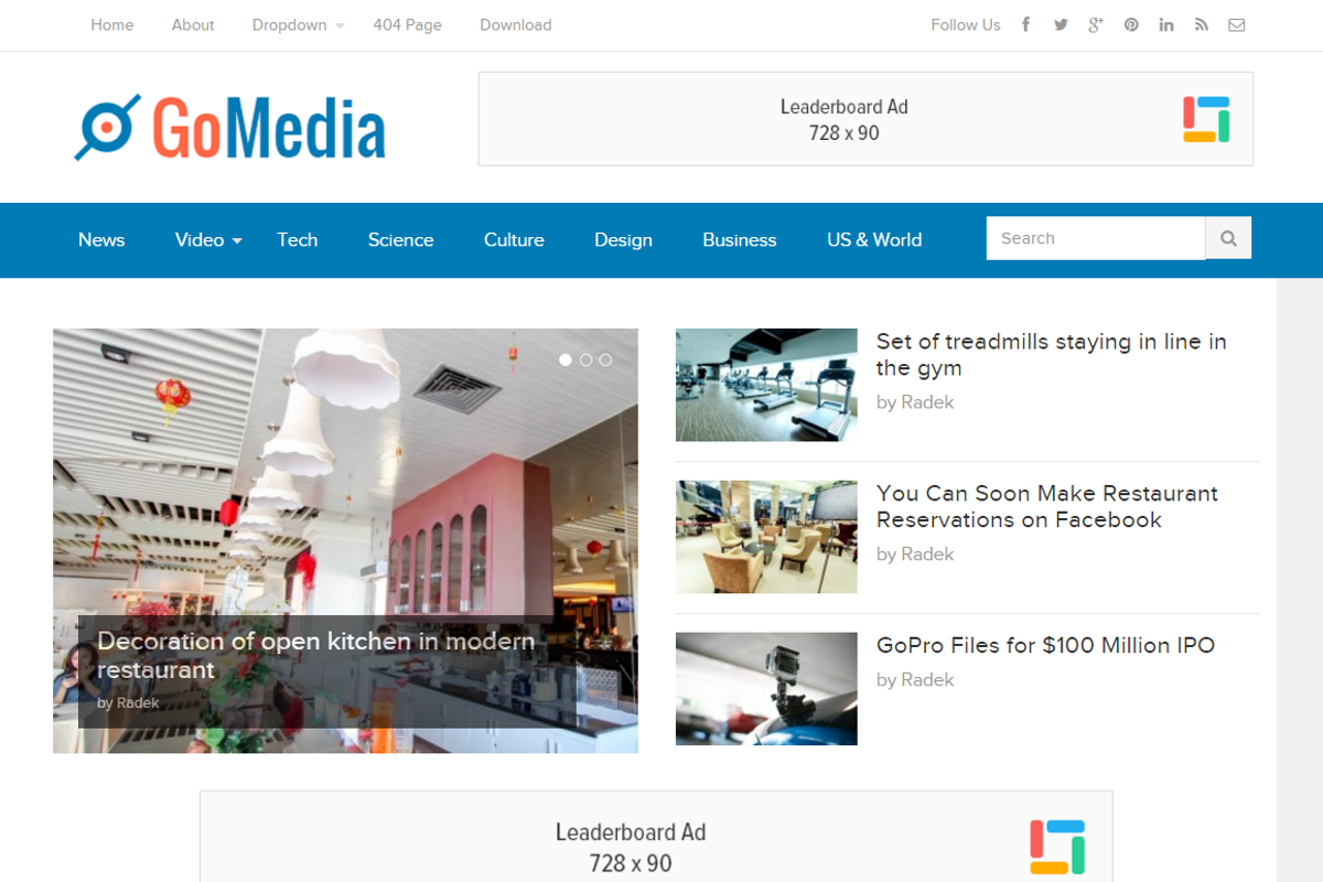 GoMedia WordPress Theme, a WordPress Template by Theme Junkie (Photo 1 of 4)